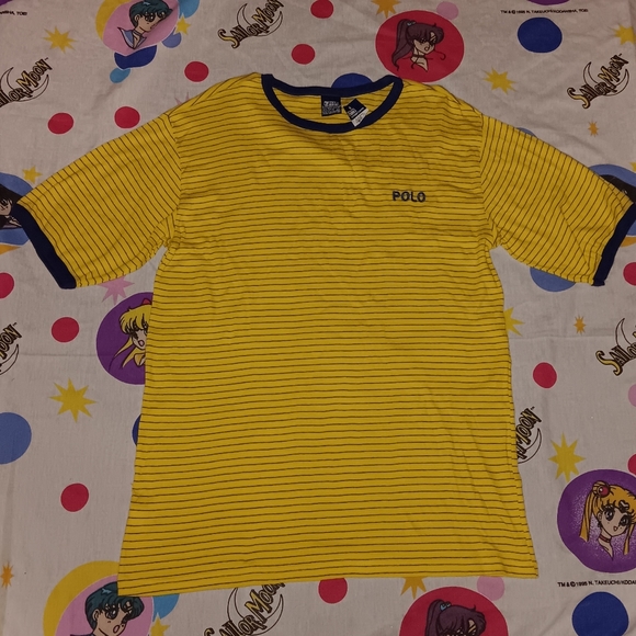 Ralph Lauren Blue Yellow Stripe
